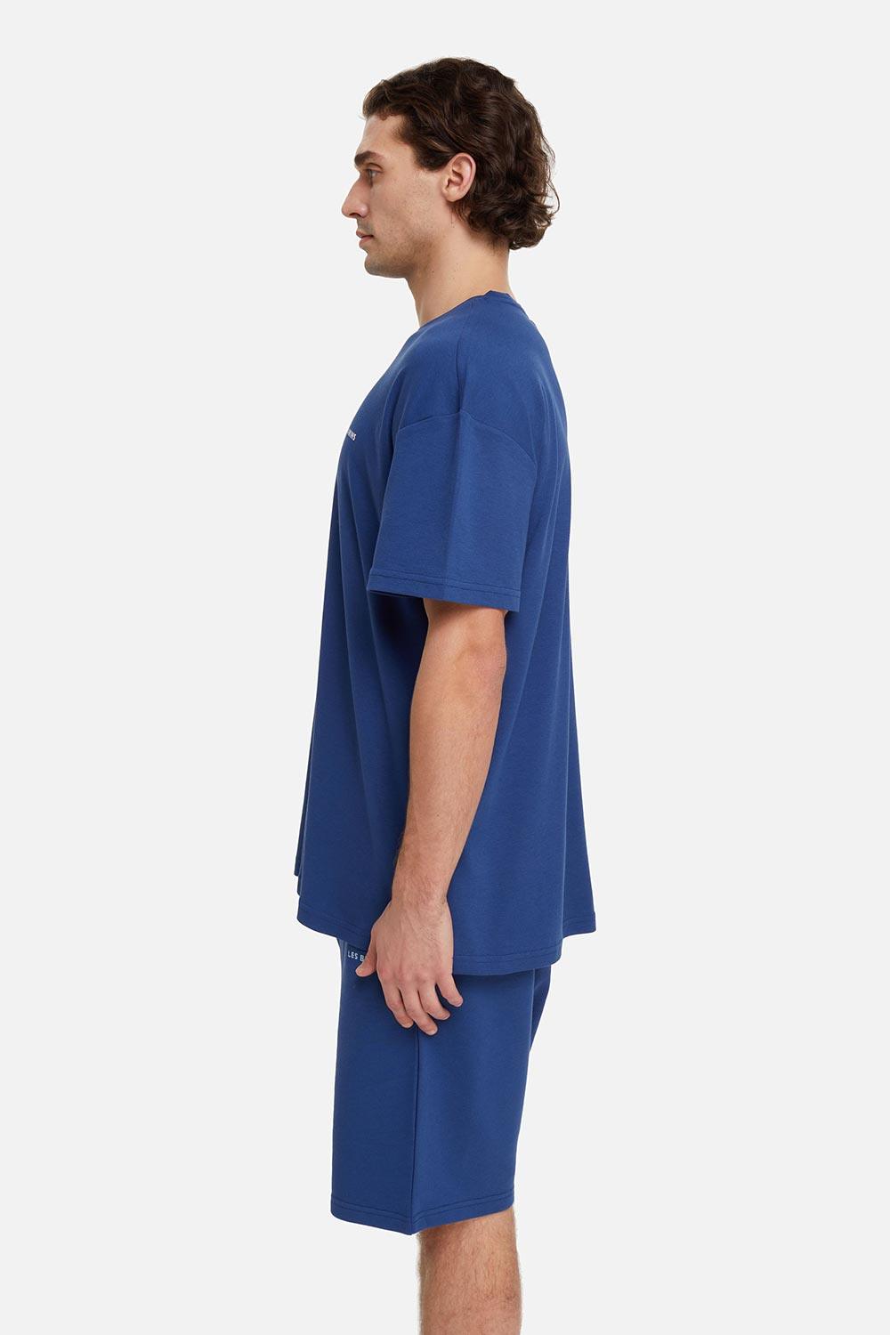 Les Benjamins-Oversized Tee 002 - Navy-T-Shirts-3-Milagron.com