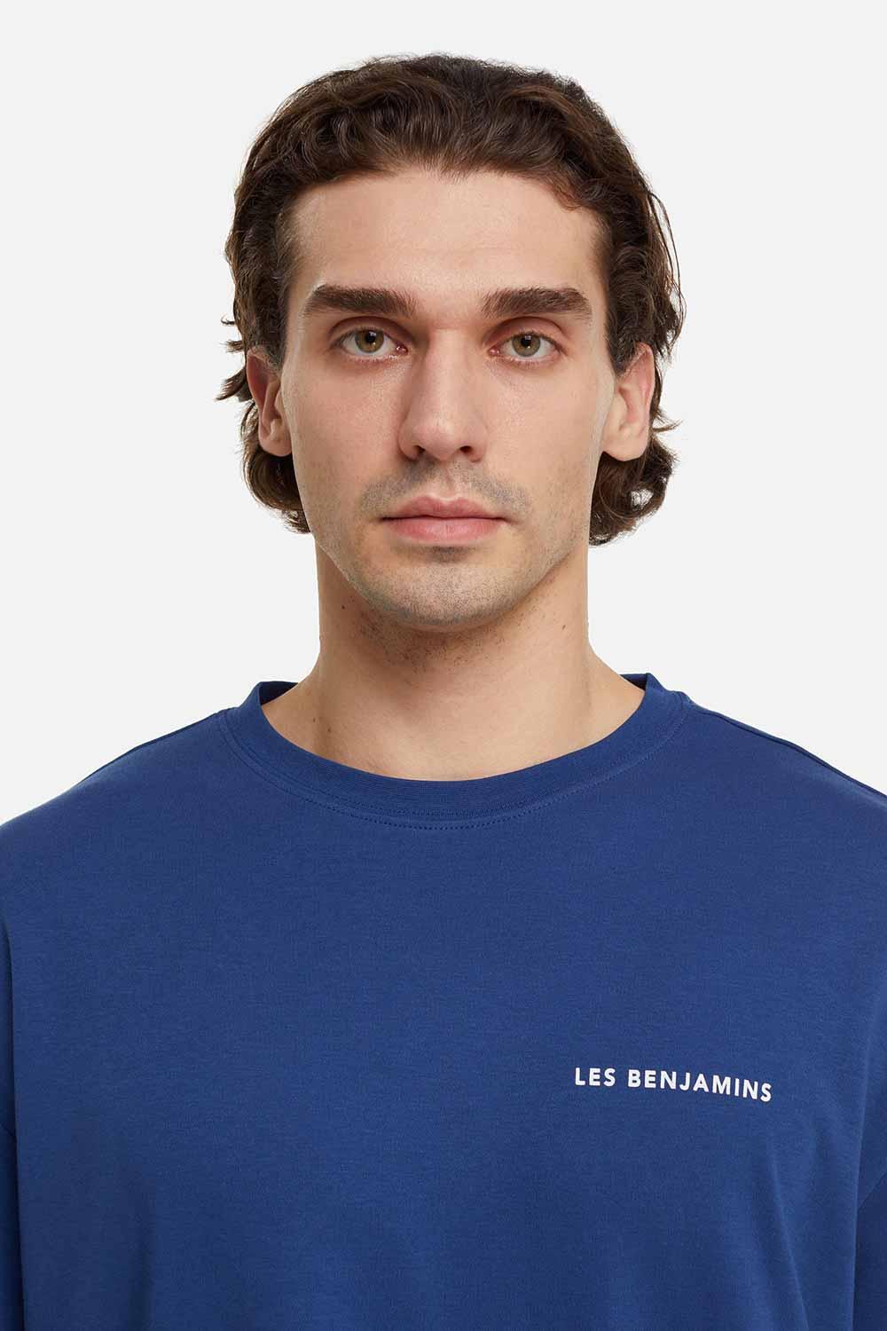 Les Benjamins-Oversized Tee 002 - Navy-T-Shirts-5-Milagron.com