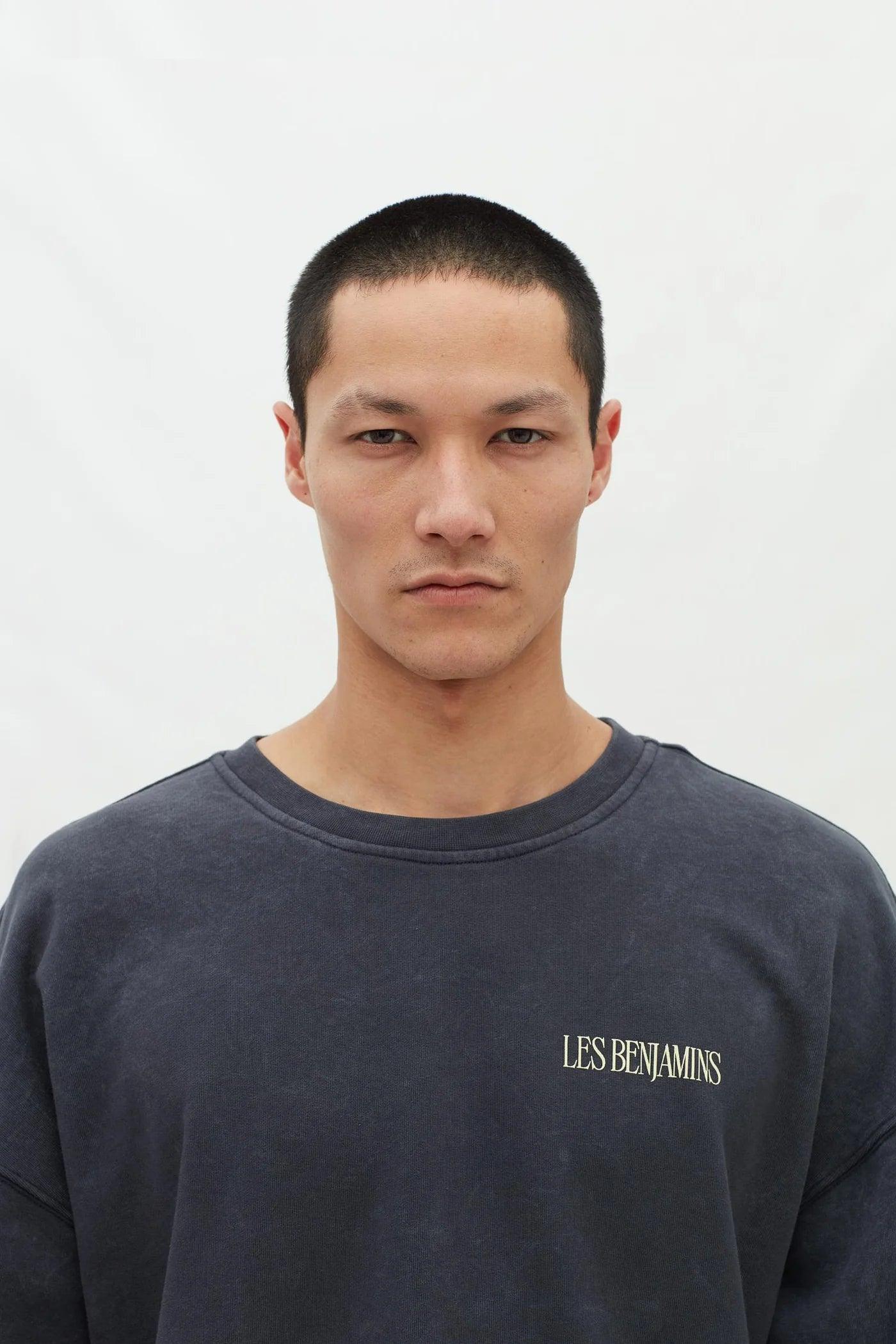 Les Benjamins-Relaxed Sweatshırt 001-Sweatshirts & Hoodies-6-Milagron.com