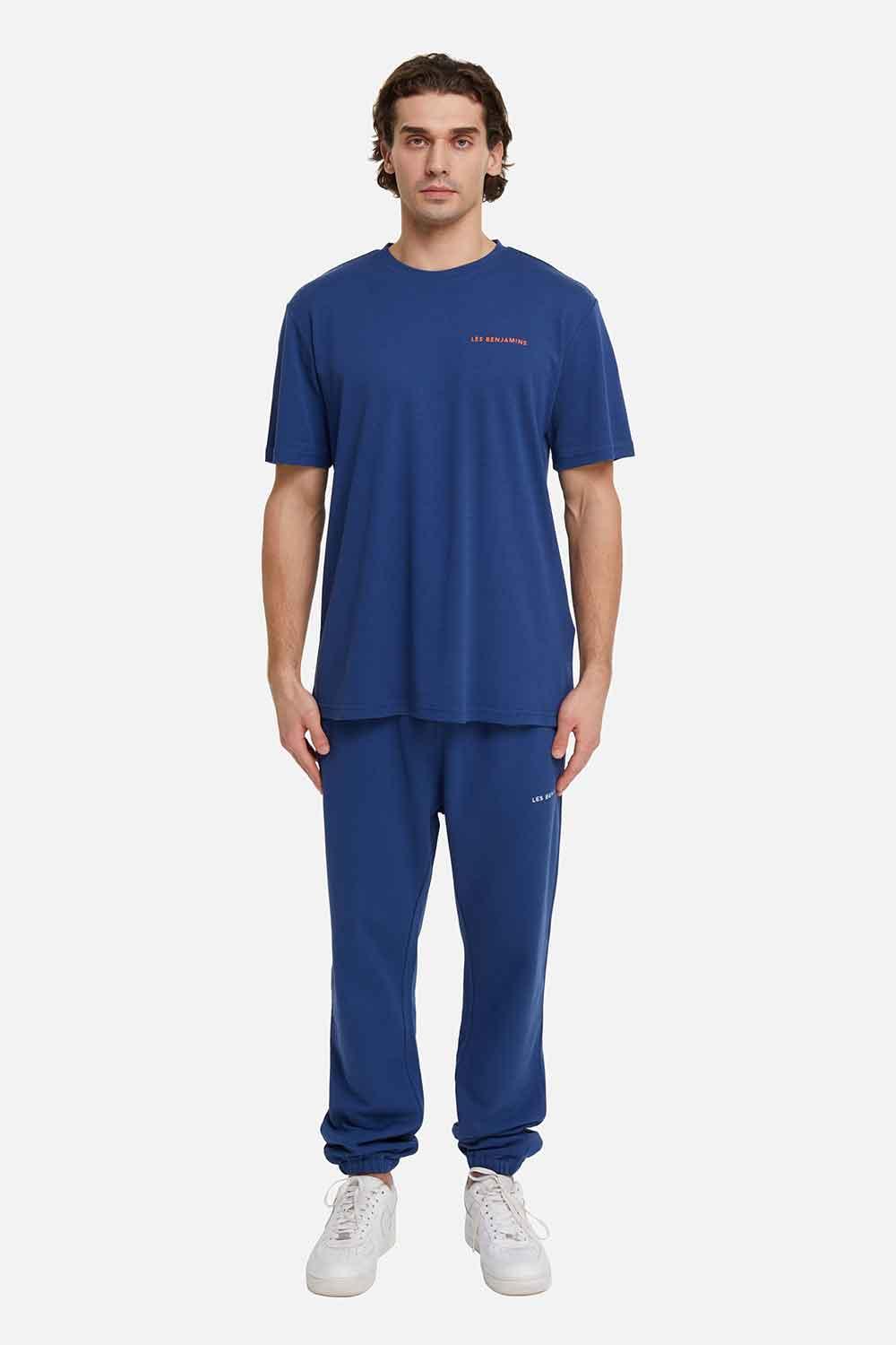 Les Benjamins-Short Sleeve Tee 007 - Navy-T-Shirts-3-Milagron.com