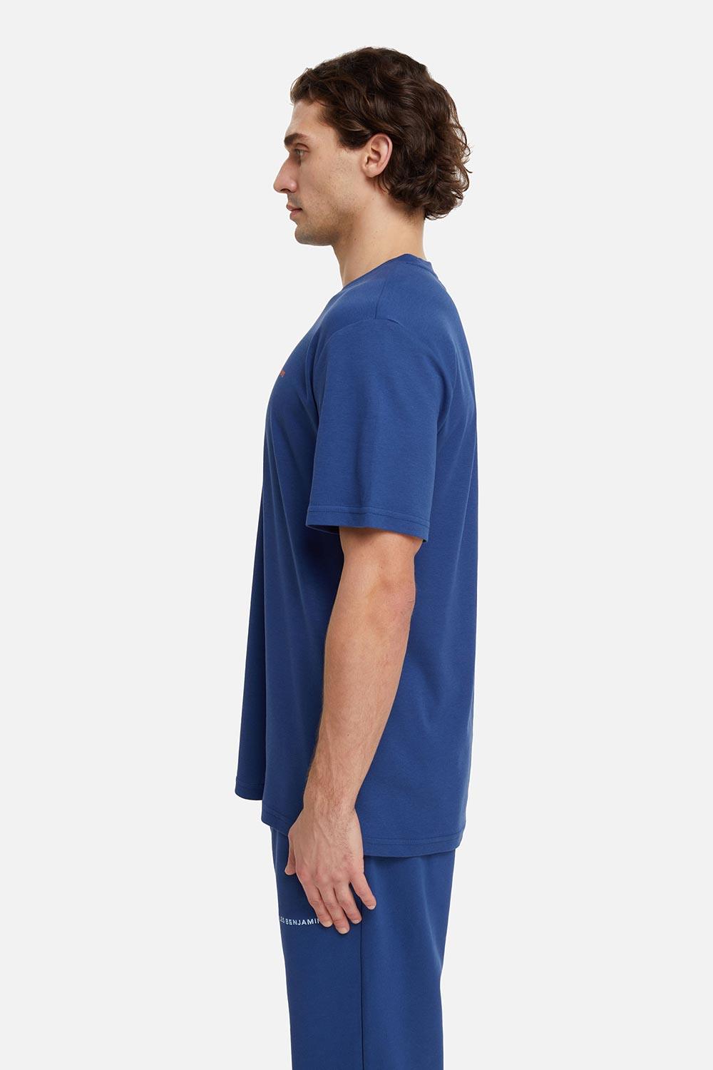 Les Benjamins-Short Sleeve Tee 007 - Navy-T-Shirts-6-Milagron.com