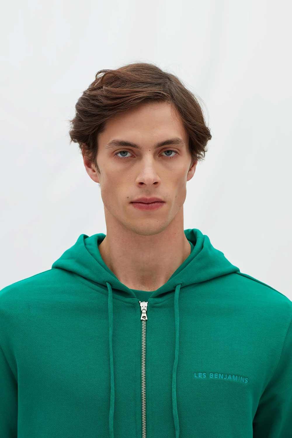 Les Benjamins-Zip Hoodie 301-Sweatshirts & Hoodies-6-Milagron.com