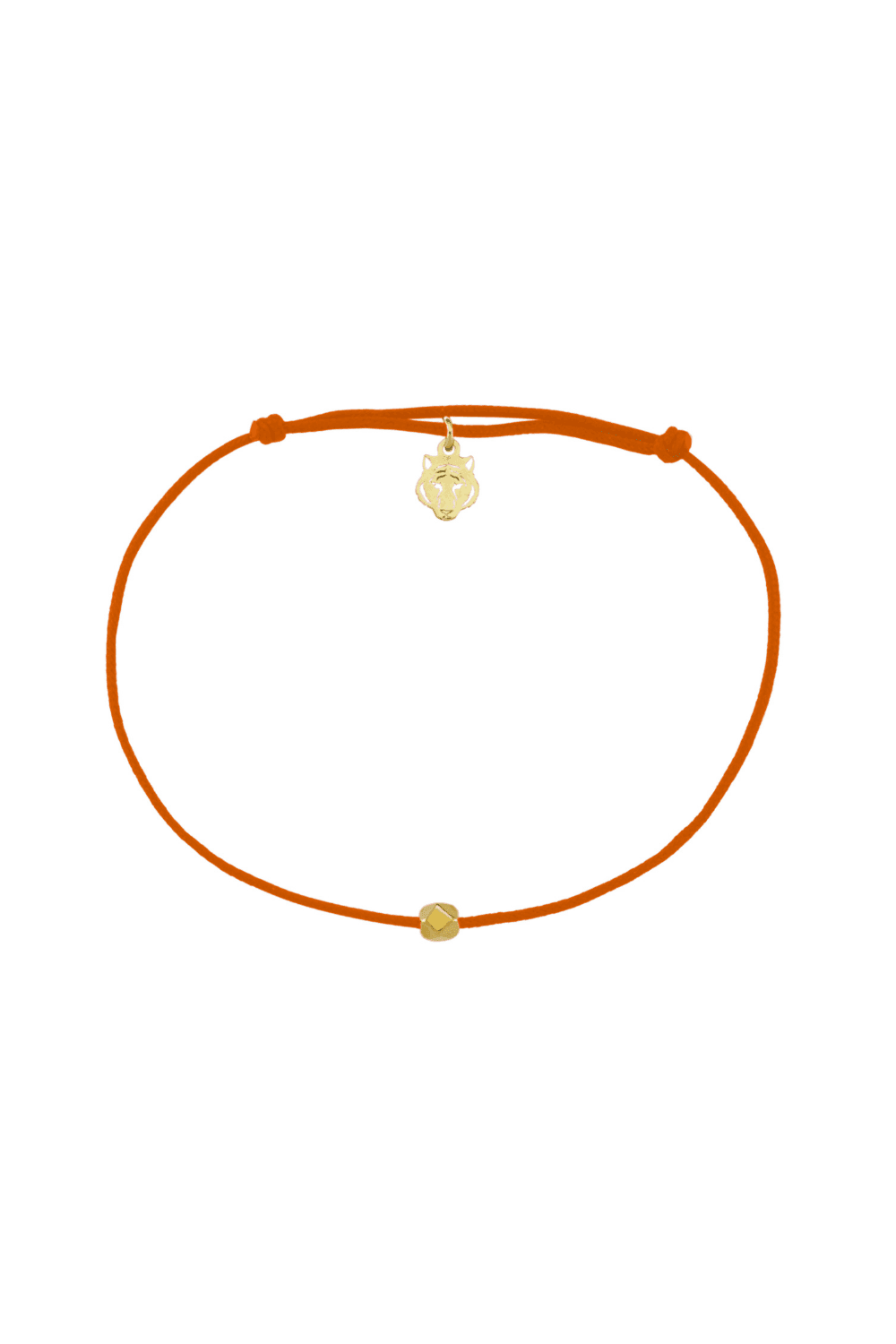 Les Tigres-22 Ayar Altın Kaplama Gümüş Turuncu Bileklik-Bileklik-1-Milagron.com