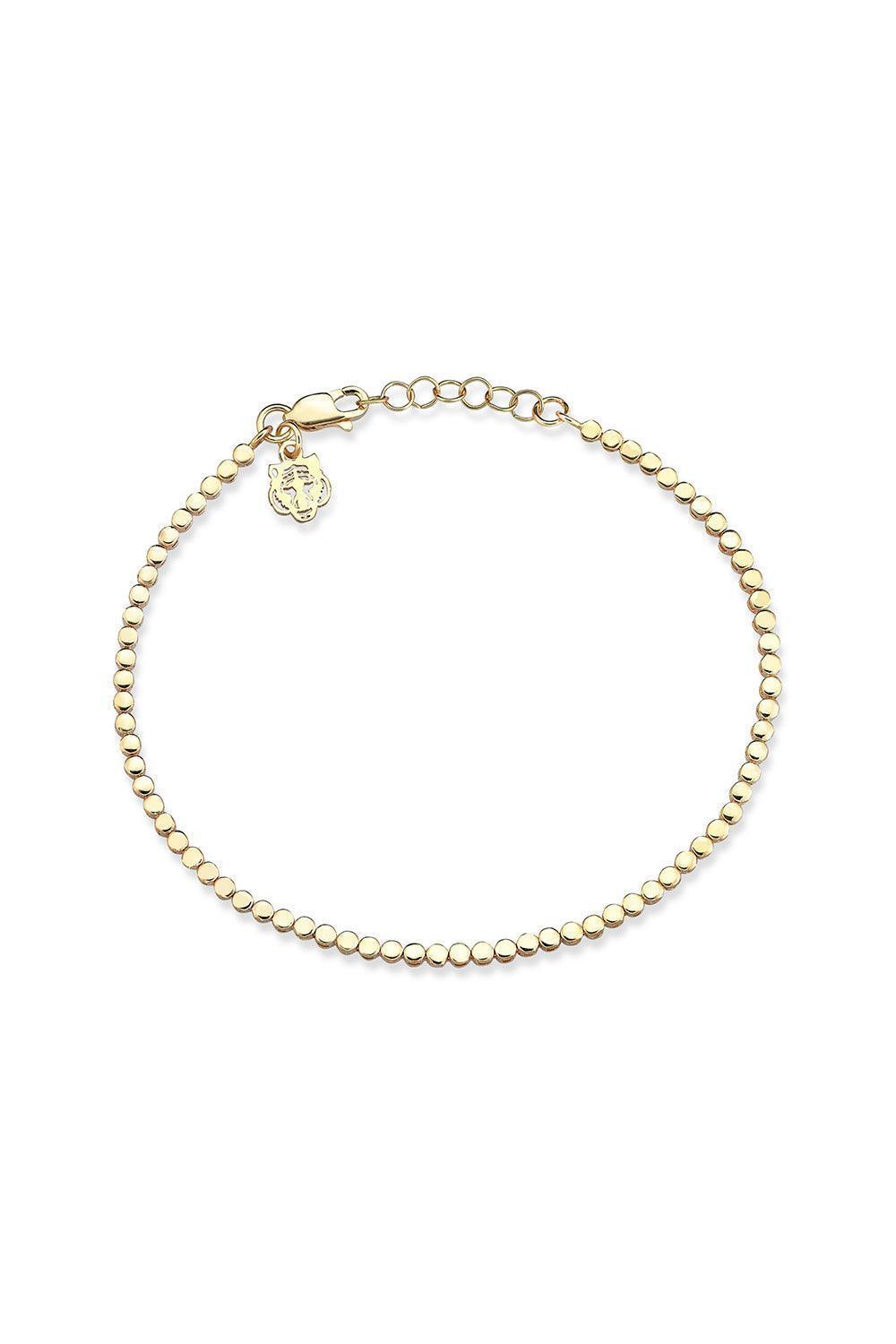 Les Tigres-Altın Kaplama Kaplan Charm Round Bileklik-Bileklik-1-Milagron.com