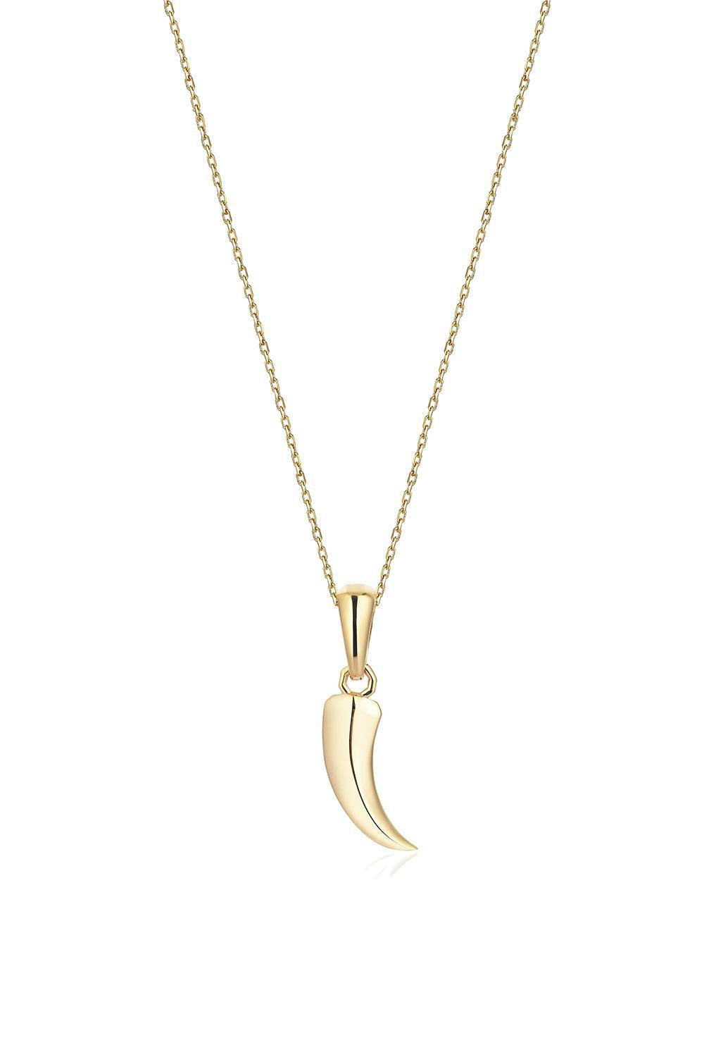 Les Tigres-Altın Kaplama Kaplan Diş Kolye-Kolye-2-Milagron.com