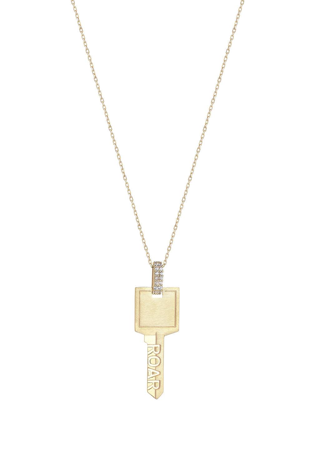 Les Tigres-Altın Kaplama Roar Anahtar Kolye-Kolye-2-Milagron.com