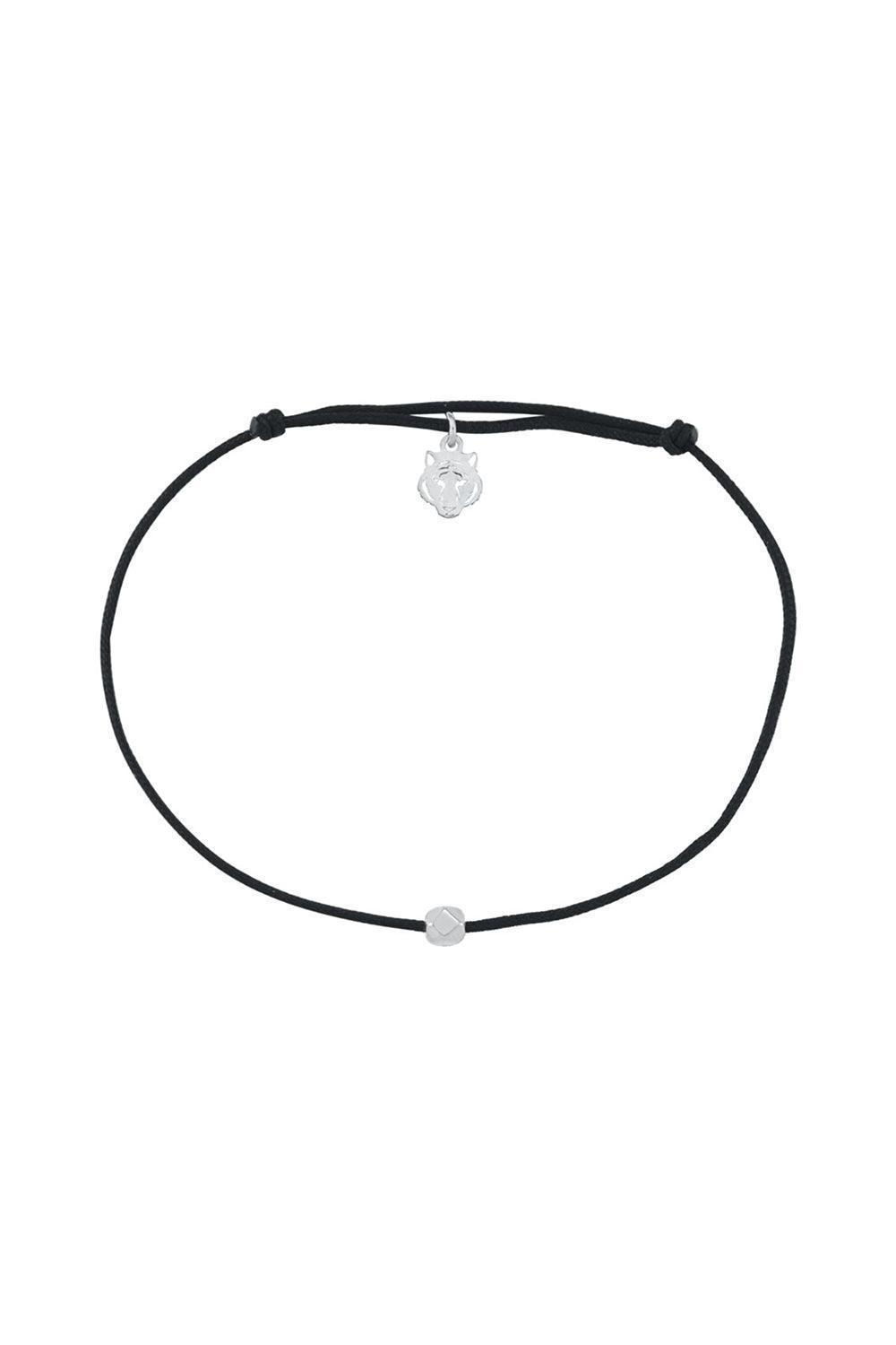 Les Tigres-Beyaz Altın Kaplama Gümüş Siyah Bileklik-Bileklik-1-Milagron.com