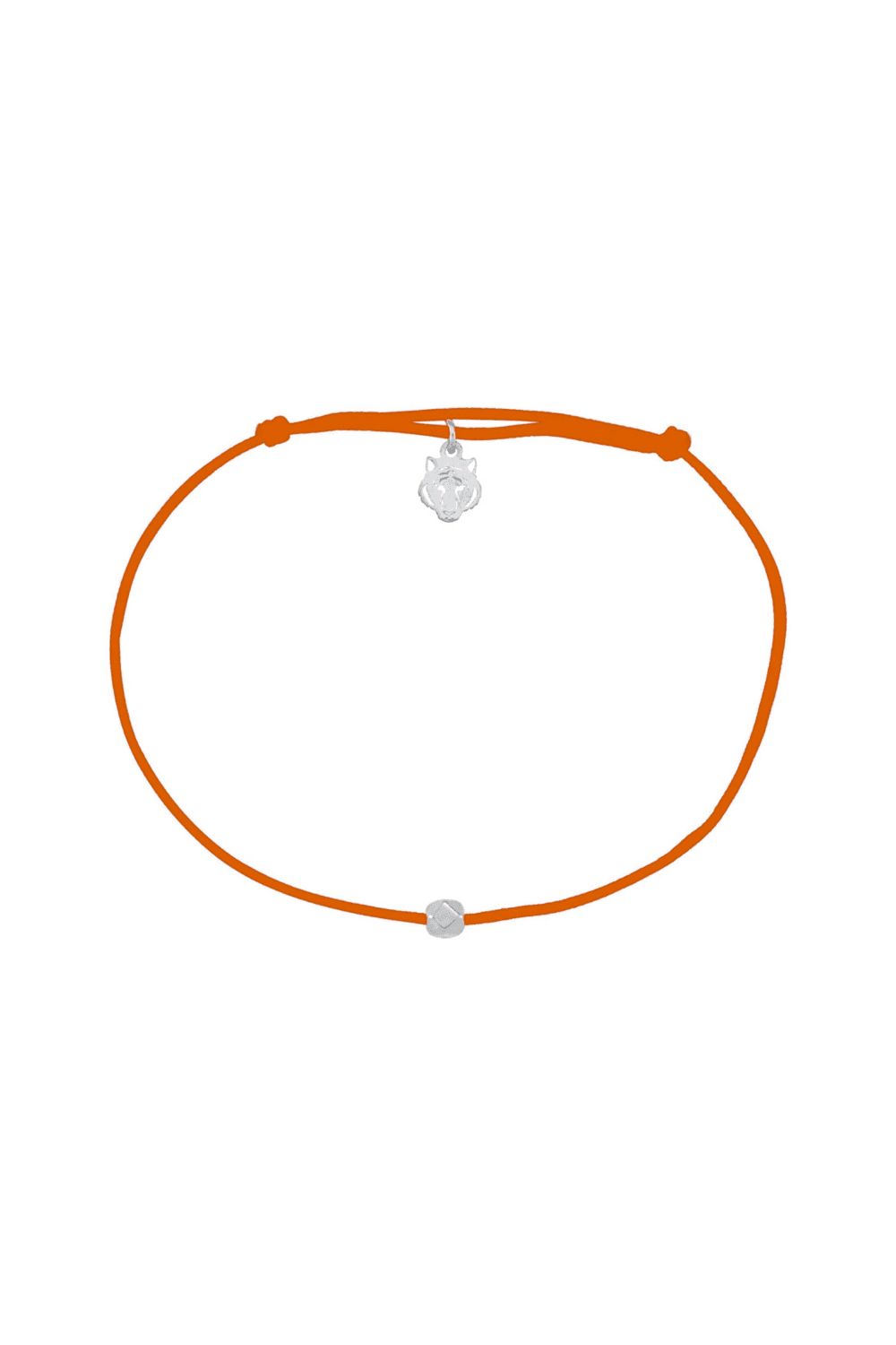 Les Tigres-Beyaz Altın Kaplama Gümüş Turuncu Bileklik-Bileklik-1-Milagron.com