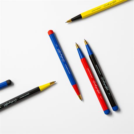 Leuchtturm 1917-Leuchtturm 1917x Bauhaus Edition Drehgriffel Blue / Black Ballpoint Pen Tükenmez Kalem 366572-Tükenmez Kalem-3-Milagron.com