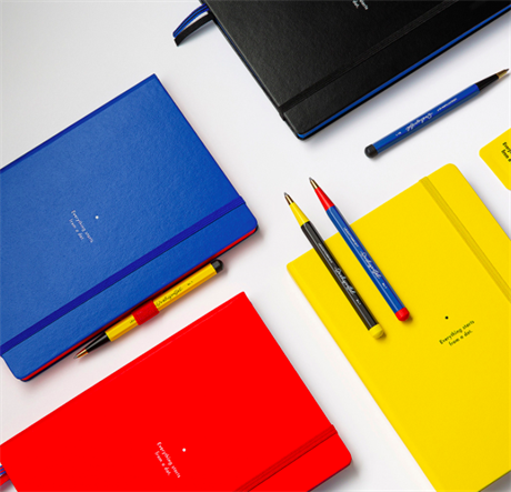 Leuchtturm 1917-Leuchtturm 1917 X Bauhaus Edition Drehgriffel Yellow / Black Ballpoint Pen Tükenmez Kalem 366204-Tükenmez Kalem-5-Milagron.com