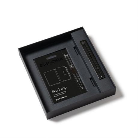 Leuchtturm 1917-Leuchttrum 1917 Bullet Journal All Black Stealth Collector's Set Limited Edition Kalem, Defter Ve Kitap Ayracı 369716-Hediye Seti-2-Milagron.com