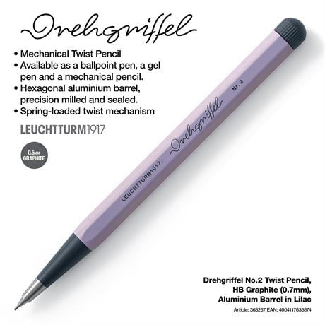 Leuchtturm 1917-Drehgriffel Nr. 2 Mekanik Uçlu Kalem 0.7 Mm Lilac 368267-Mekanik Uçlu Kalem-2-Milagron.com