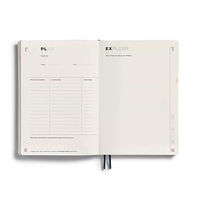 Leuchtturm 1917-Leuchttrum 1917 Learning Journal Composition (B5), Flexcover, Pacific Green, Almanca 367500-Noktalı-2-Milagron.com