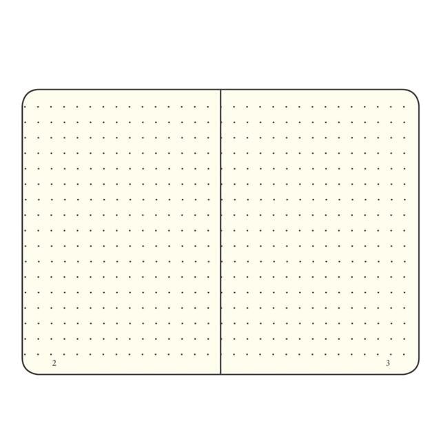 Leuchtturm 1917-Leuchttrum 1917 Medium(A5) Sert Kapak, 251 Numaralandırılmış Noktalı Sayfa Defter Powder 361576-Noktalı-2-Milagron.com
