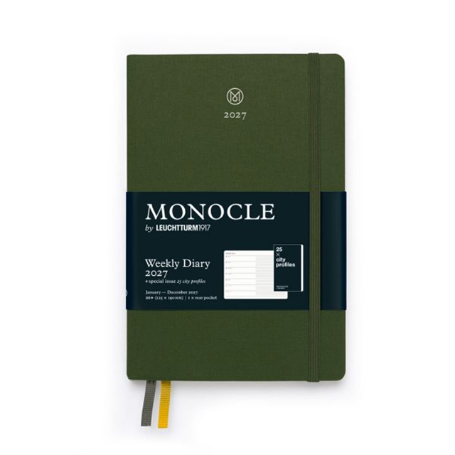 Leuchtturm1917 Monocle 2027 B6+ Sert Kapak English 2027 Haftalık Ajanda Olive 400465 - ÖnsiPariŞ