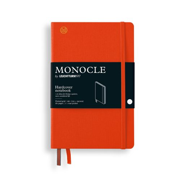 Leuchtturm1917 Monocle Sert Kapak B5 192 Numaralandırılmış Sayfa Noktalı Defter Mandarin 400765