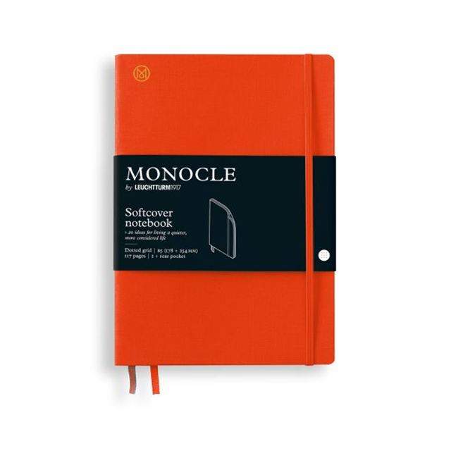 Leuchtturm1917 Monocle Yumuşak Kapak B5 128 Numaralandırılmış Sayfa Noktalı Defter Mandarin 400766