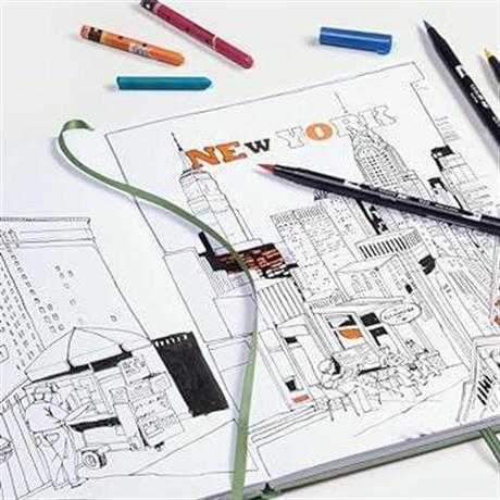 Leuchtturm 1917-Leuchtturm1917 Sketchbook Landscape Medium A5 112 Pages 210 X 145 Mm Black 362366-Çizgisiz (Düz)-5-Milagron.com