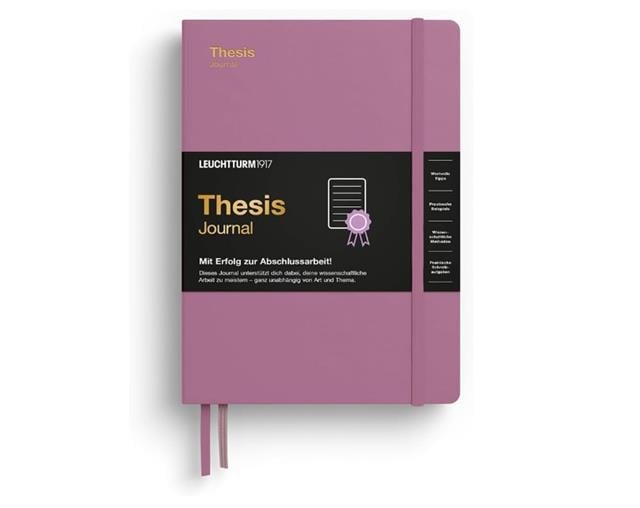 Leuchtturm 1917-Leuchtturm1917 Thesis Journal Medium (A5), Sert Kapak, Dusty Rose, Almanca 369202-Özel Defterler-1-Milagron.com