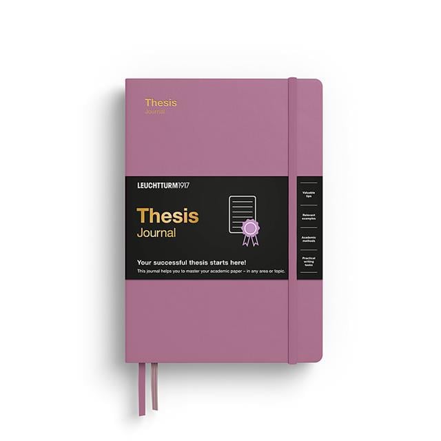 Leuchtturm 1917-Leuchtturm1917 Thesis Journal Medium (A5), Sert Kapak, Tozlu Gül, İngilizce-Defter-1-Milagron.com