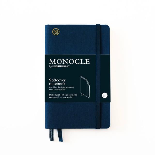 Leuchtturm 1917-Leuchtturm1917 X Monocle Limited Edition Defter A6, Yumuşak Kapak, 128 Noktalı Sayfa Navy 363367-Noktalı-1-Milagron.com