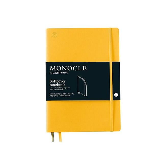 Leuchtturm 1917-Leuchtturm1917 X Monocle Limited Edition Defter B5, Yumuşak Kapak, 192 Noktalı Sayfa Yellow 363356-Noktalı-1-Milagron.com