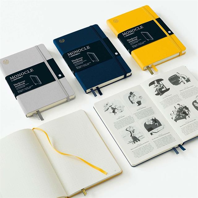 Leuchtturm 1917-Leuchtturm1917 X Monocle Limited Edition Defter B6, Yumuşak Kapak, 128 Noktalı Sayfa Olive 369724-Noktalı-4-Milagron.com