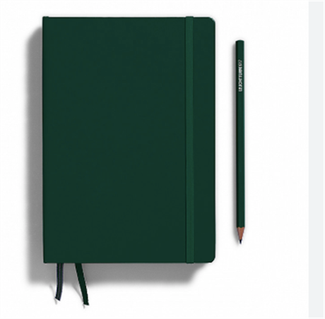 Leuchtturm 1917-Medium(a5) Yumuşak Kapak, Noktalı, 123 Numaralandırılmış Sayfa Defter Forest Green 367269-Defter-2-Milagron.com