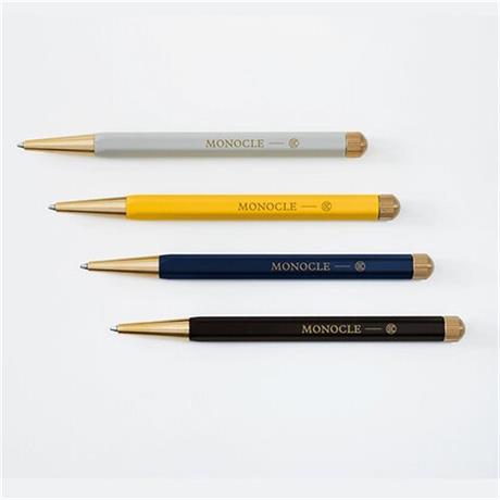 Leuchtturm 1917-Leuchtturm 1917 X Monocle Drehgriffel Tükenmez Kalem Sarı 363382-Tükenmez Kalem-5-Milagron.com