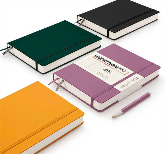 Leuchtturm 1917-Leuchtturm1917 Not Defteri Orta Boy (A5), Sert Kapak, 411 Numaralandırılmış Sayfa, çizgisiz,Dusty Rose 372921-Çizgisiz (Düz)-5-Milagron.com