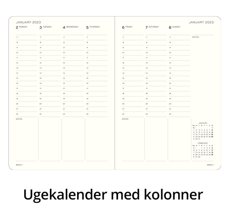 Leuchtturm 1917-Leuchtturm1917 Weekly Planner & Notebook 18 Months 2024 2025 Medium Sky 370717-Çizgisiz (Düz)-2-Milagron.com