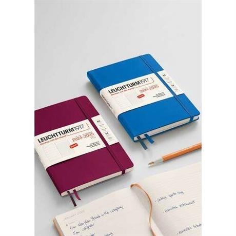 Leuchtturm 1917-Leuchtturm1917 Weekly Planner & Notebook 18 Months 2024 2025 Medium Sky 370717-Çizgisiz (Düz)-3-Milagron.com
