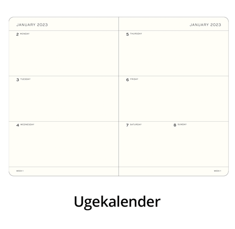 Leuchtturm 1917-Leuchtturm1917 Weekly Planner & Notebook 18 Months 2024 2025 Medium Sky 370717-Çizgisiz (Düz)-4-Milagron.com