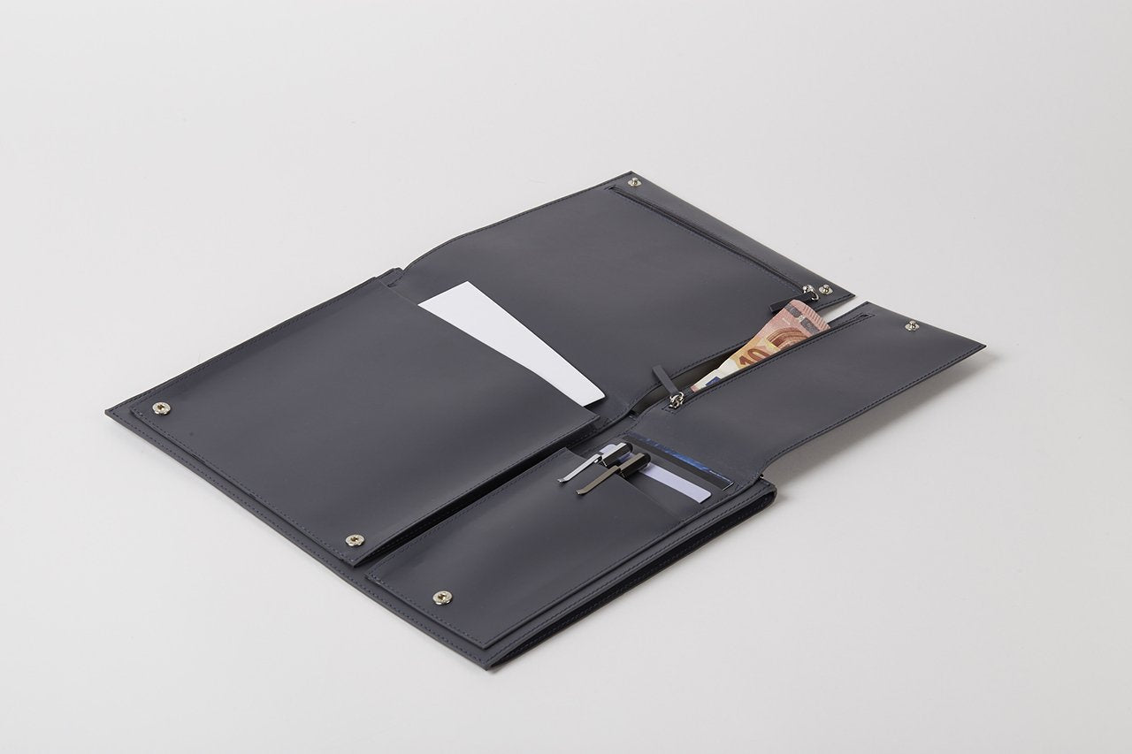 Lexon-Flat 14'' Laptop Kılıfı Koyu Mavi-Laptop & Evrak Çantası-4-Milagron.com