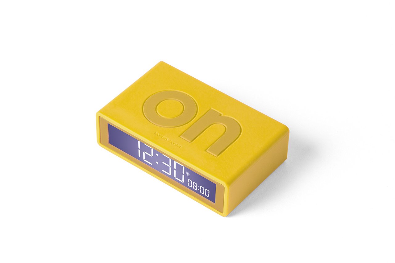 Lexon-Flip + Alarm Saat Sarı-Masa Saati-2-Milagron.com