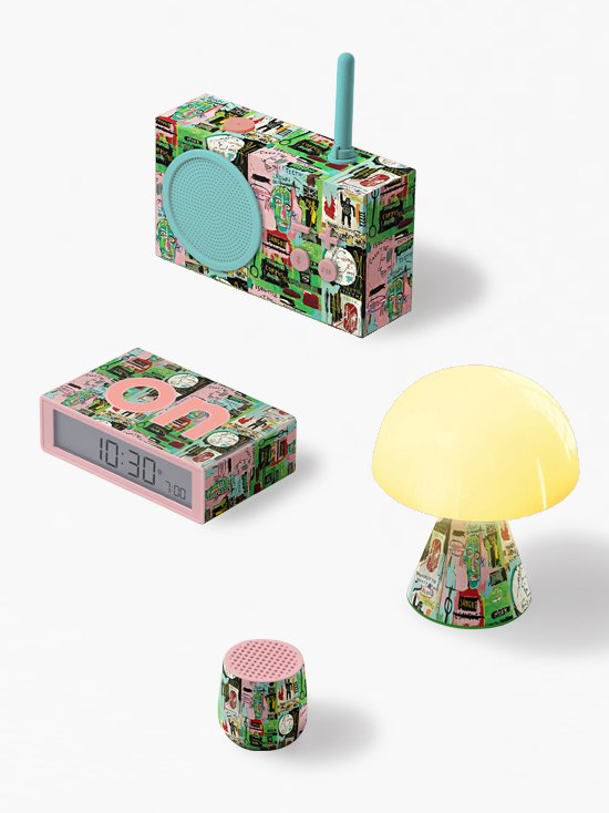 Lexon-Flip + Alarm Saat X Jean Michel Basquiat İn İtalian-Alarm Saatler-6-Milagron.com