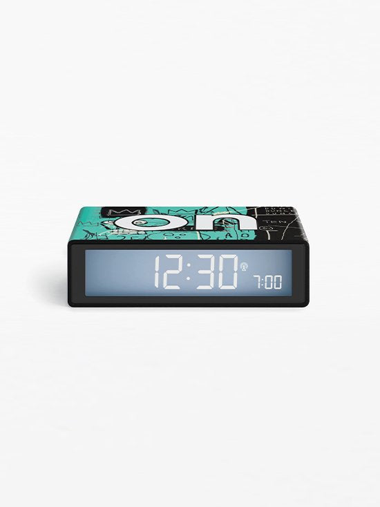 Lexon-Flip + Alarm Saat X Jean Michel Basquiat Pi-Alarm Saatler-1-Milagron.com