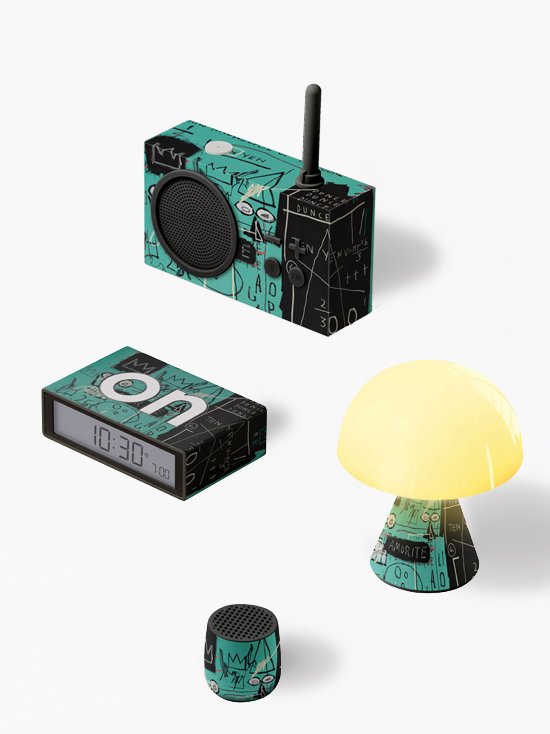 Lexon-Flip + Alarm Saat X Jean Michel Basquiat Pi-Alarm Saatler-4-Milagron.com