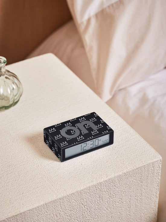 Lexon-Flip + Alarm Saat X X Jean Michel Basquiat Crown-Alarm Saatler-2-Milagron.com