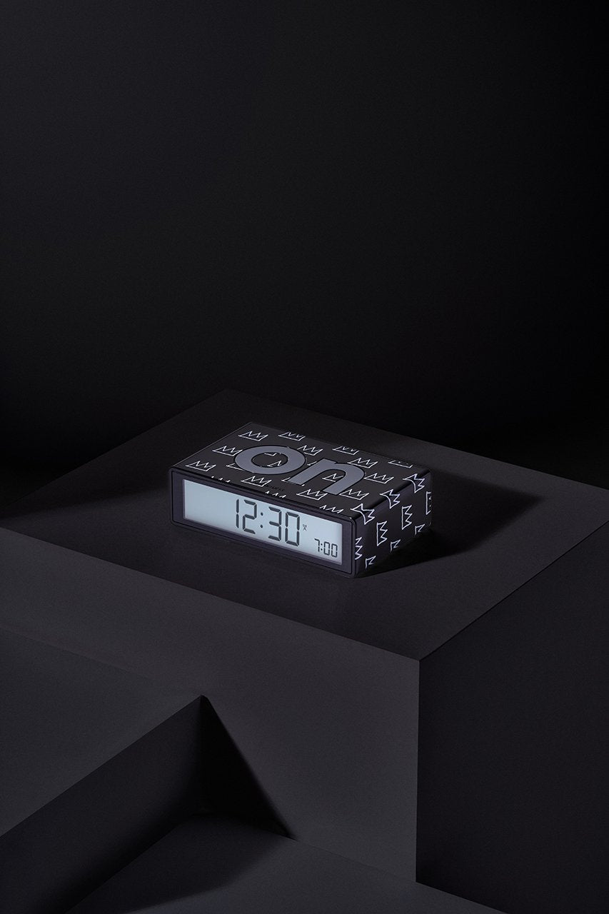 Lexon-Flip + Alarm Saat X X Jean Michel Basquiat Crown-Alarm Saatler-3-Milagron.com