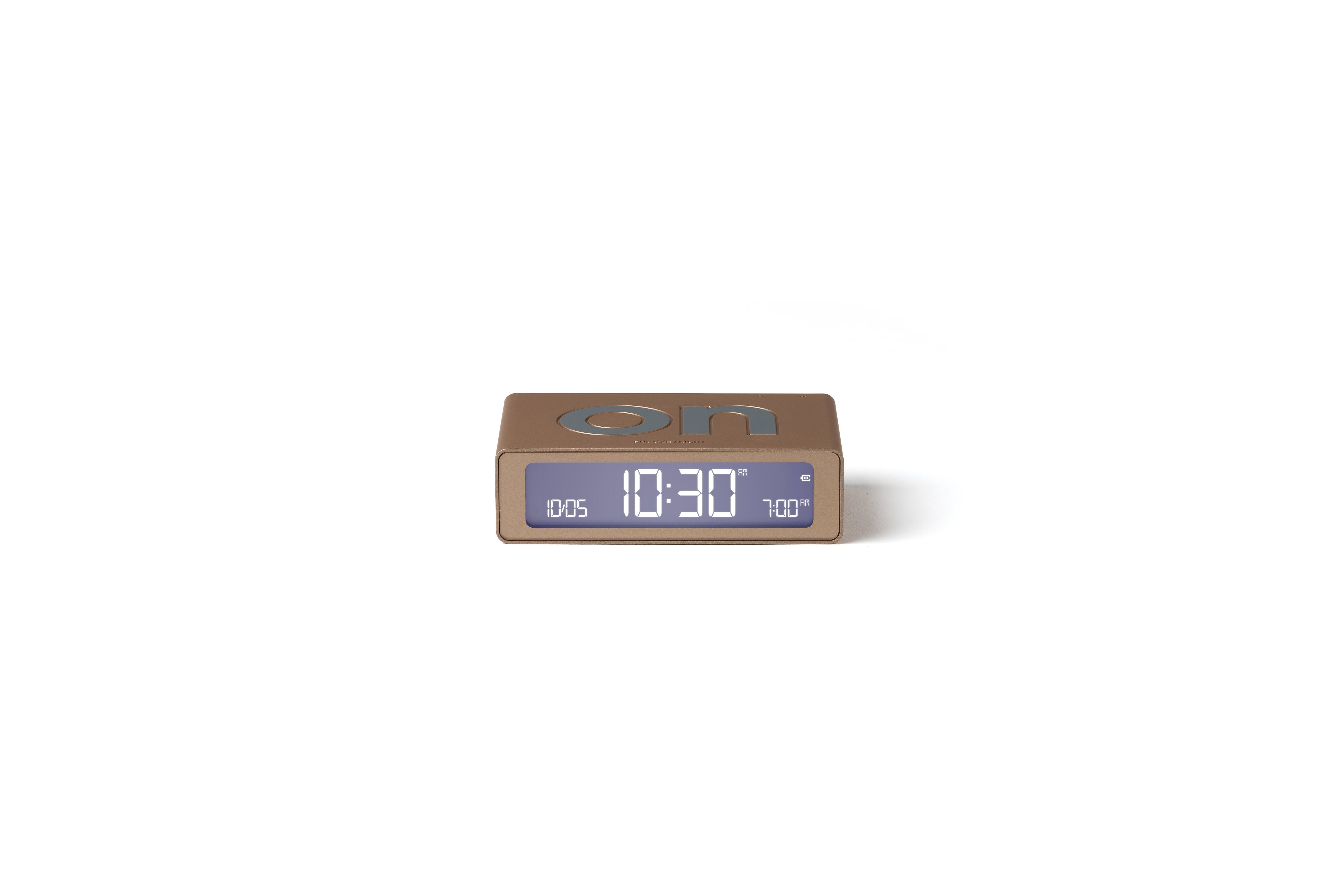Lexon-Lexon Flip Mini Şarj Edilebilir Alarm Saat Dore-Alarm Saatler-1-Milagron.com