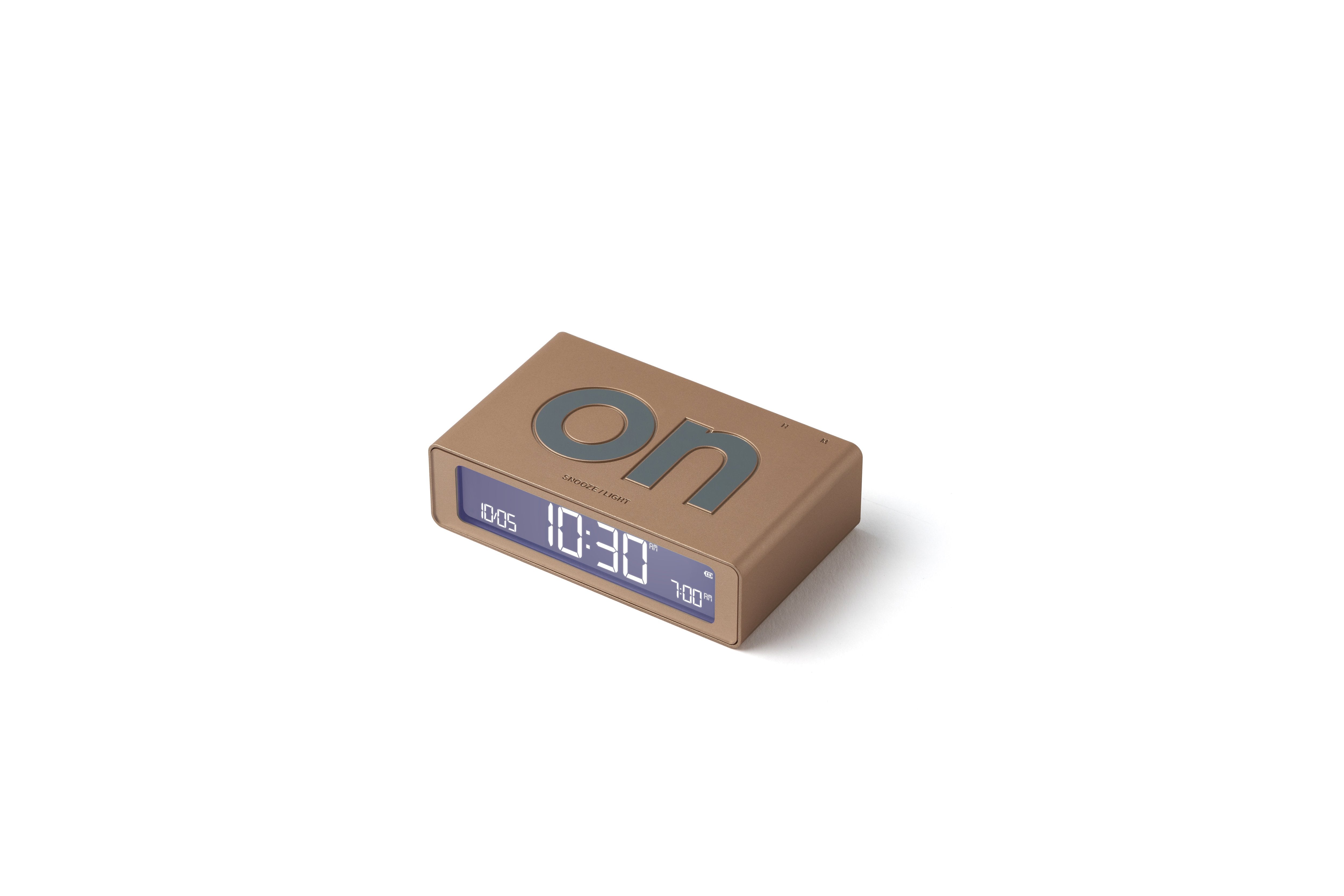 Lexon-Lexon Flip Mini Şarj Edilebilir Alarm Saat Dore-Alarm Saatler-3-Milagron.com