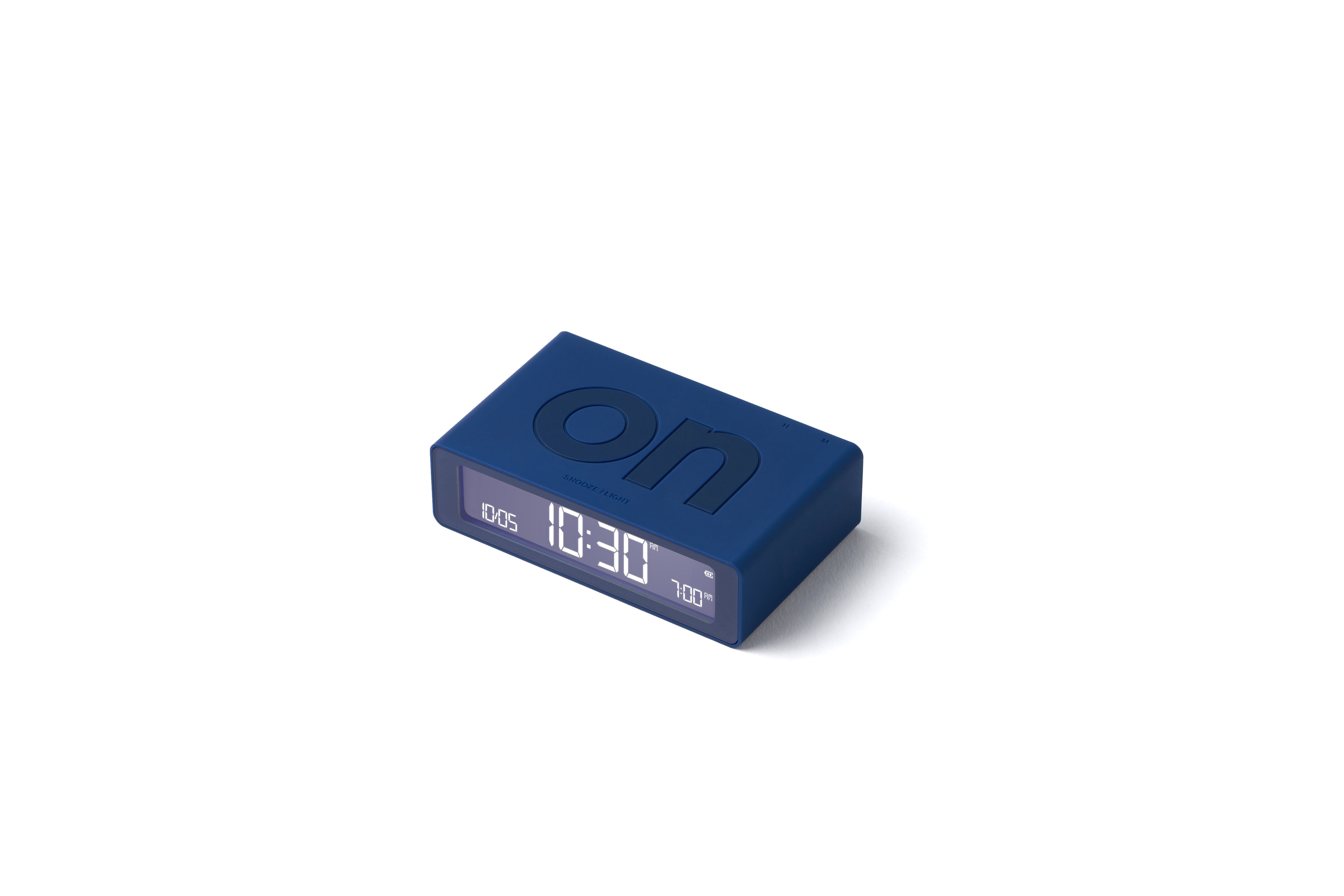 Lexon-Lexon Flip Mini Şarj Edilebilir Alarm Saat Lacivert-Alarm Saatler-1-Milagron.com