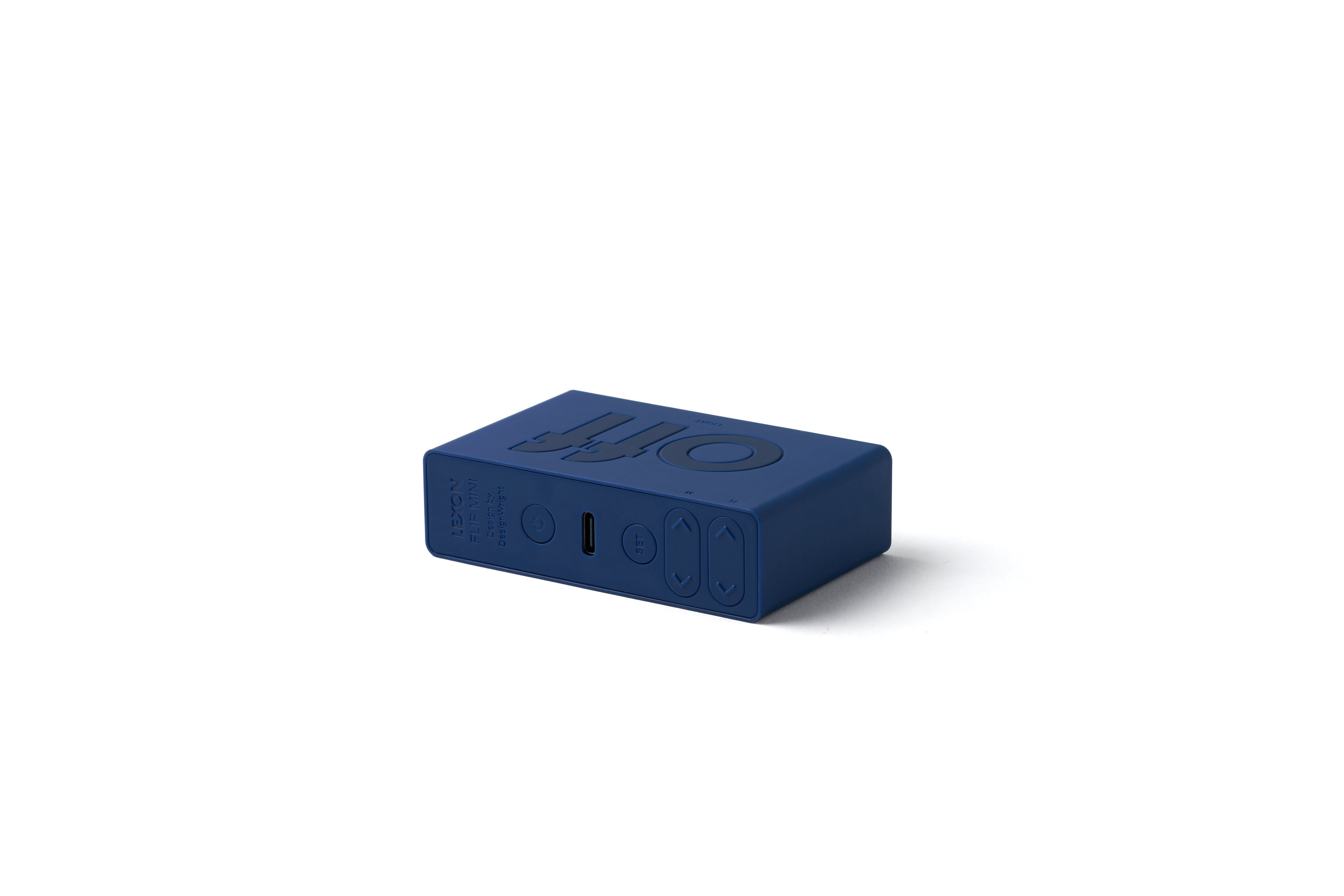 Lexon-Lexon Flip Mini Şarj Edilebilir Alarm Saat Lacivert-Alarm Saatler-3-Milagron.com