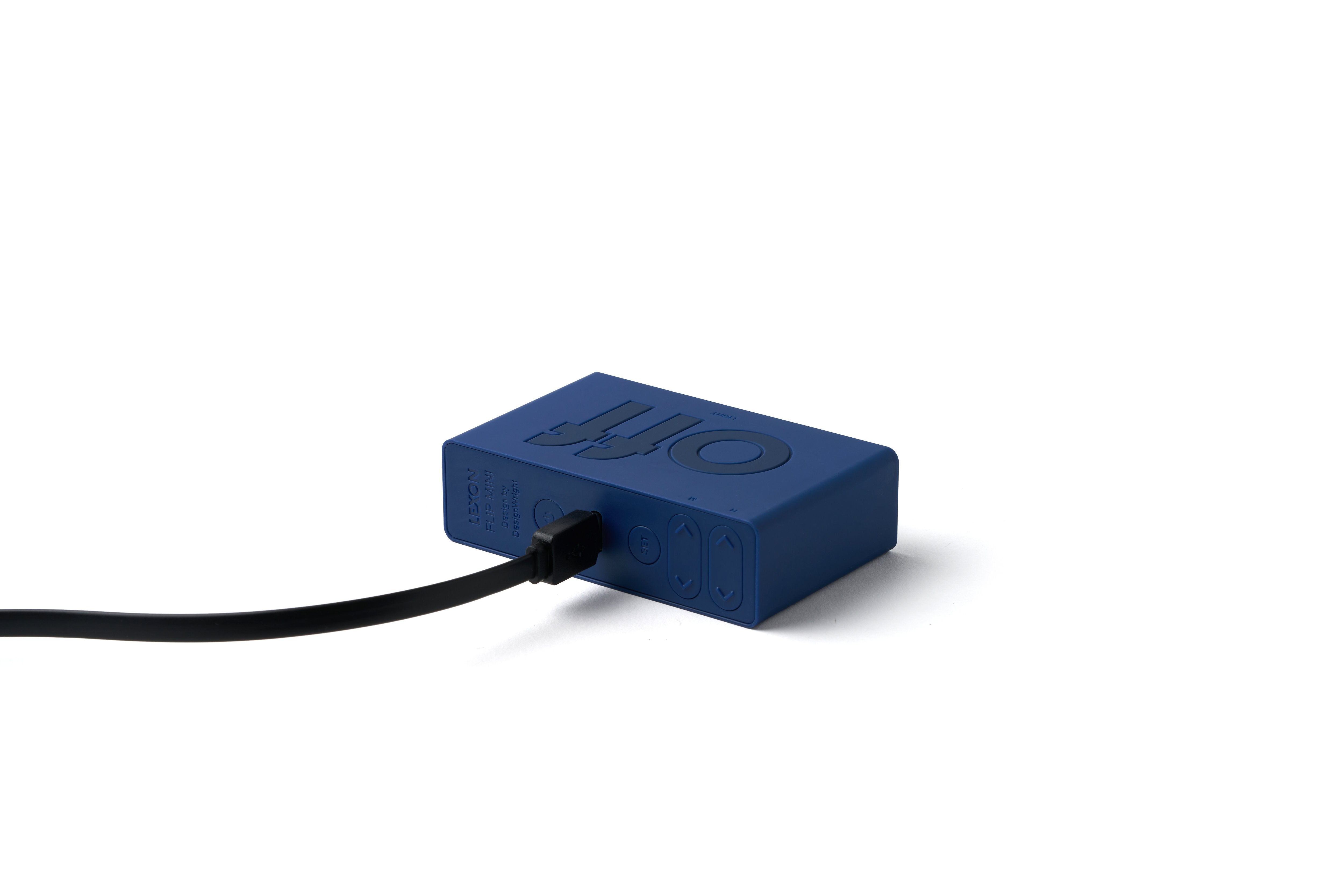 Lexon-Lexon Flip Mini Şarj Edilebilir Alarm Saat Lacivert-Alarm Saatler-4-Milagron.com