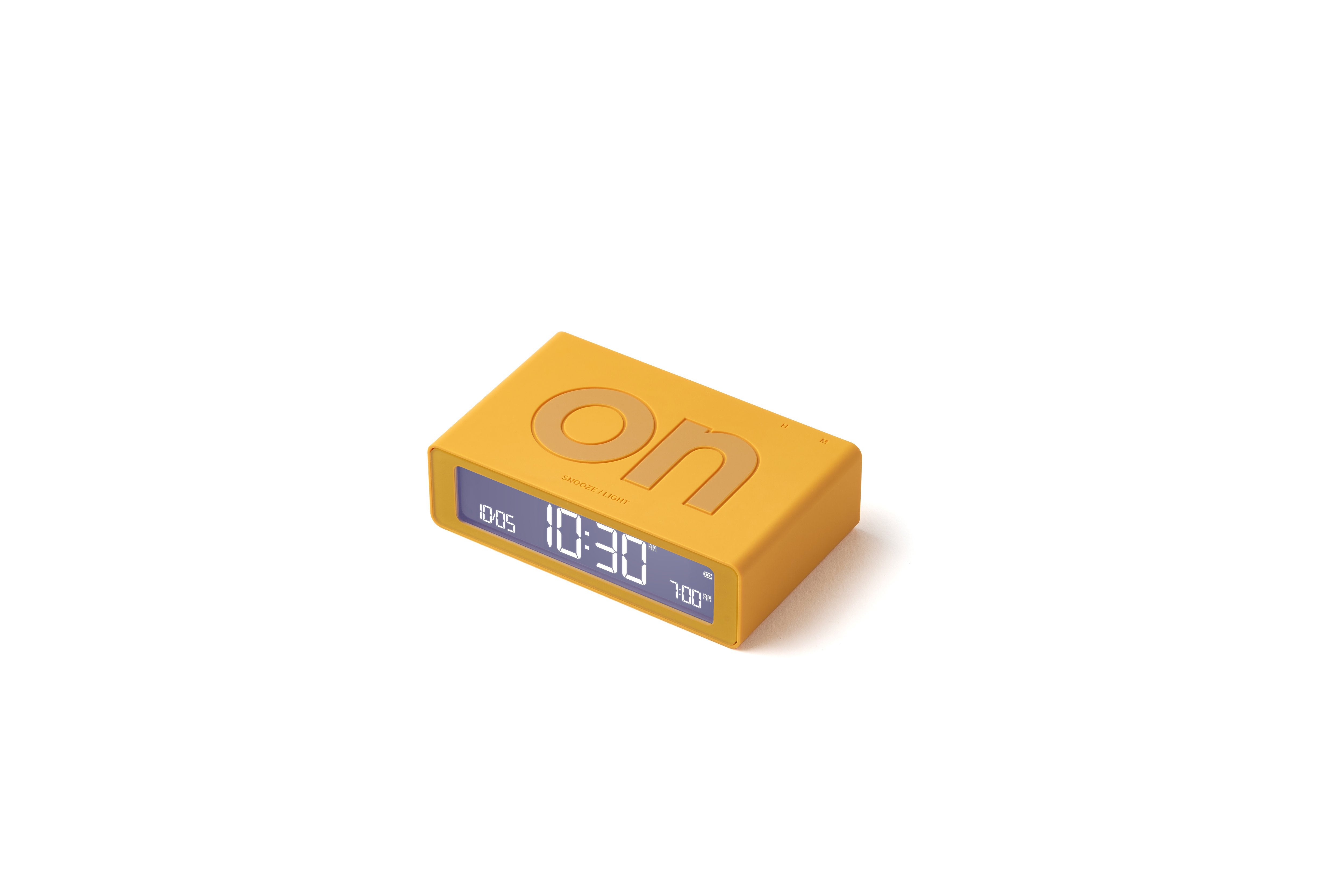 Lexon-Lexon Flip Mini Şarj Edilebilir Alarm Saat Sarı-Alarm Saatler-1-Milagron.com