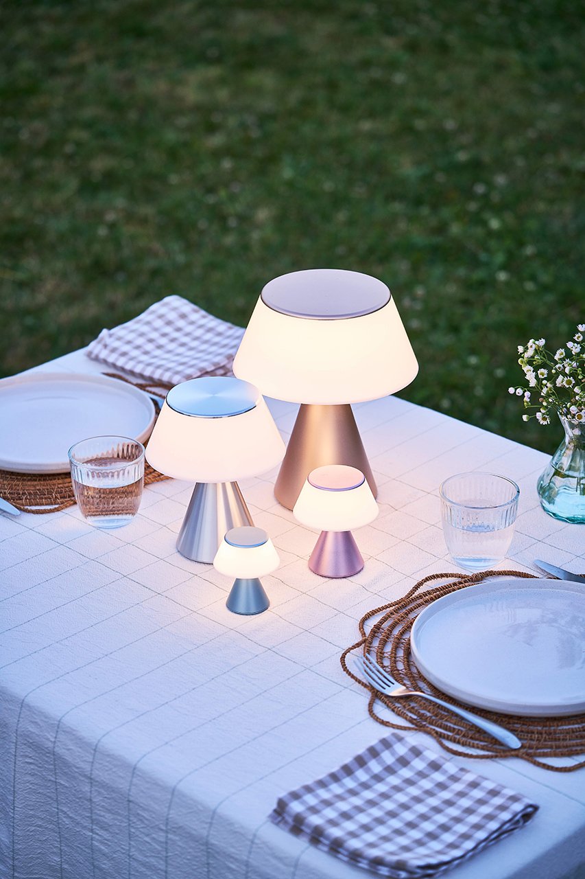 Lexon-Luma Xl Led Lamba Metalik Gri-Led Lamba-4-Milagron.com