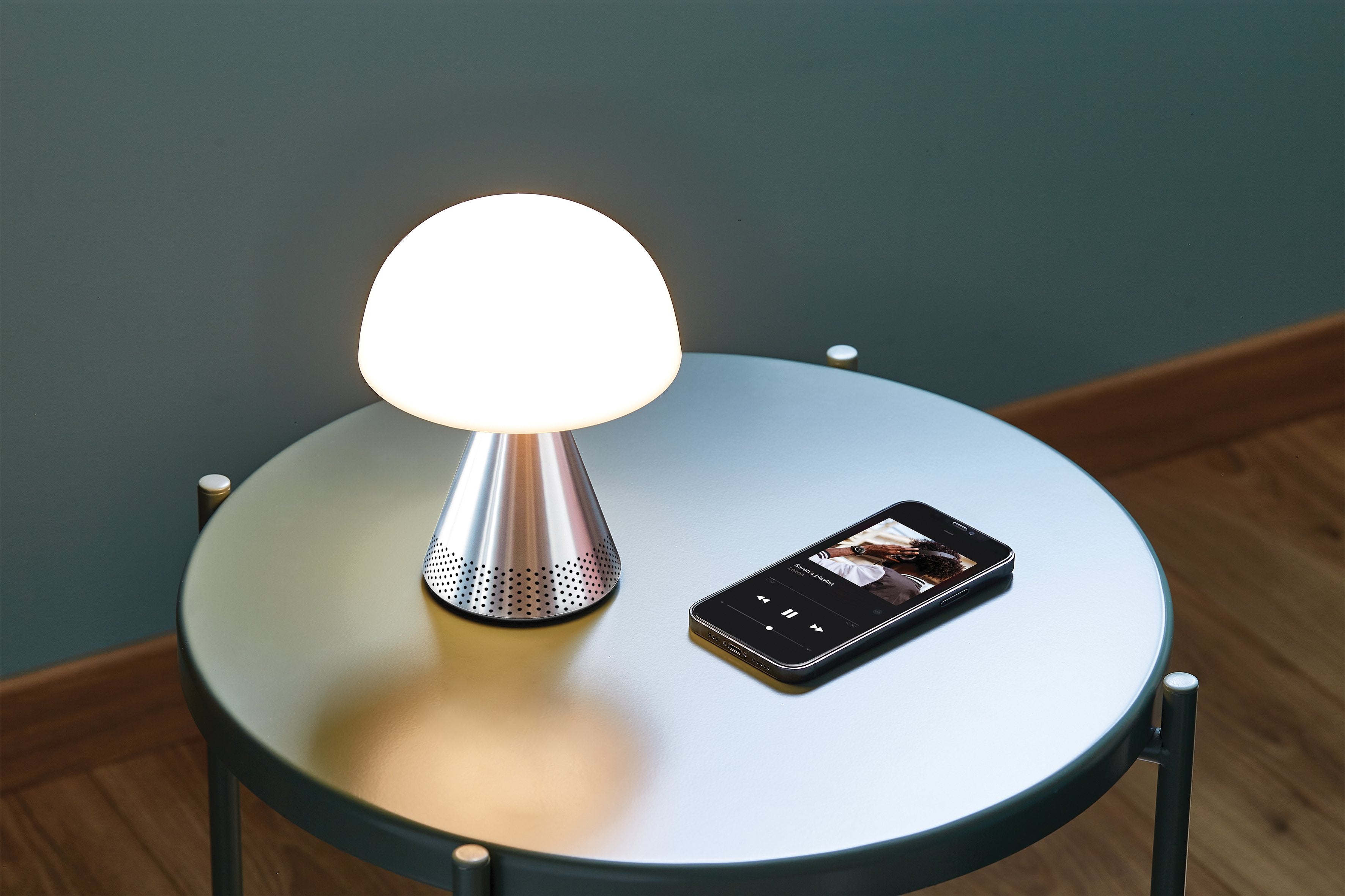 Lexon-Mina L Led Lamba Ve Bluetooth Hoparlör Alüminyum-Aydınlatmalar-5-Milagron.com