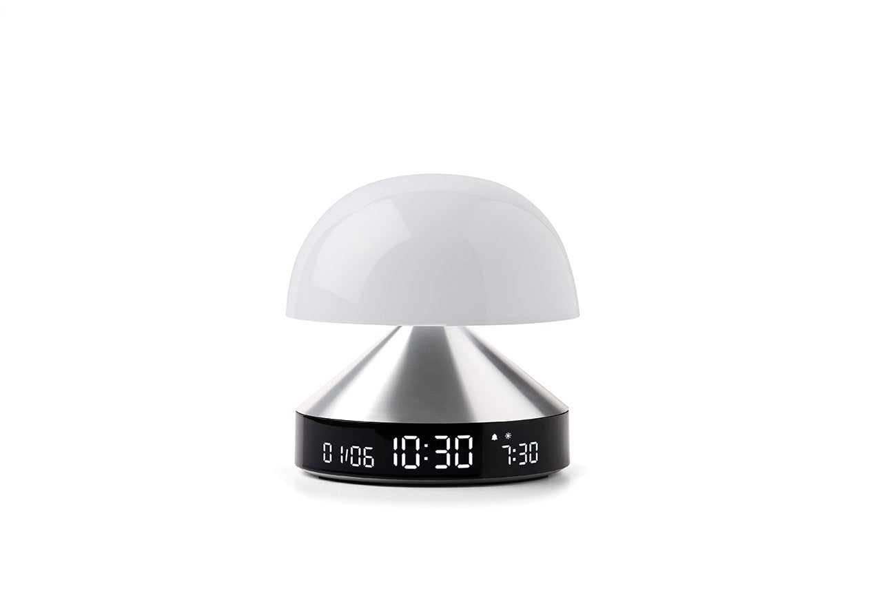 Lexon-Mina Sunrise Alarm Saatli Gün Işığı Simulatörü & Aydınlatma Alüminyum-Masa Saati-1-Milagron.com
