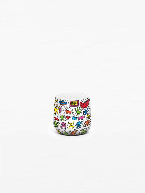 Lexon-Mino + Bluetooth Hoparlör X Keith Haring Happy-Taşınabilir Lamba-1-Milagron.com
